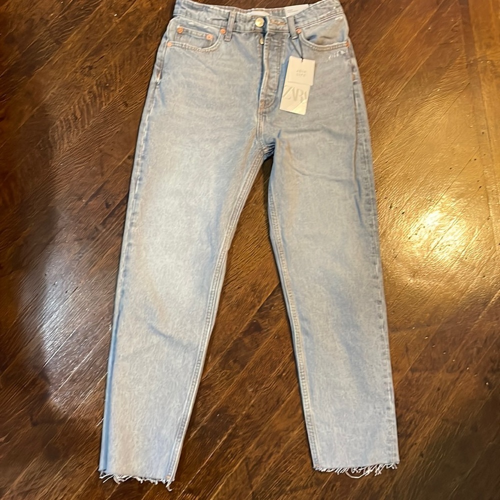 Hi-rise Ankle length Zara jeans